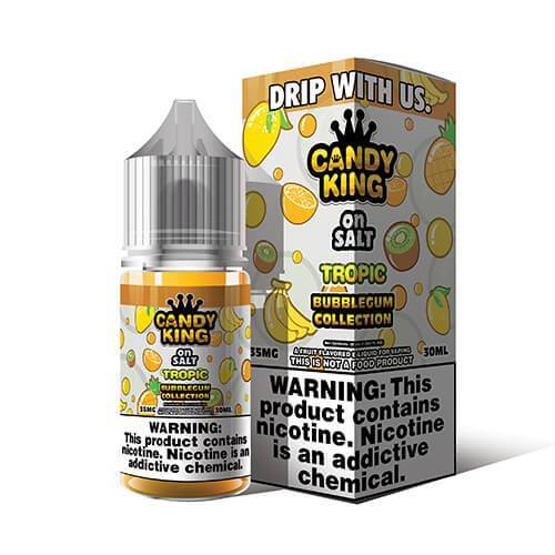 Tropic by Candy King Bubblegum On Salt 30ml with packaging