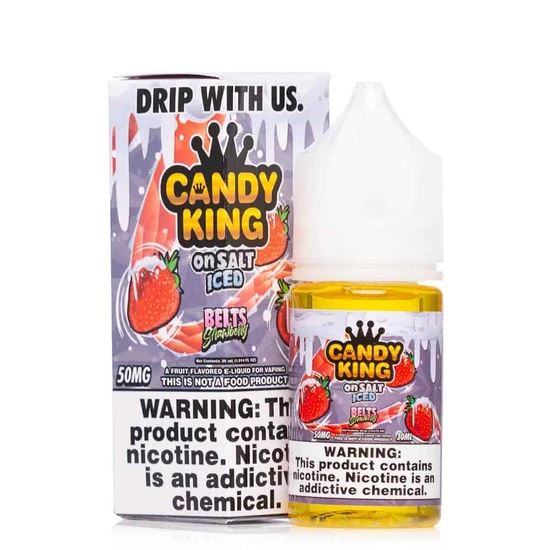 Belts by Candy King On ICE Salt 30ml with packaging