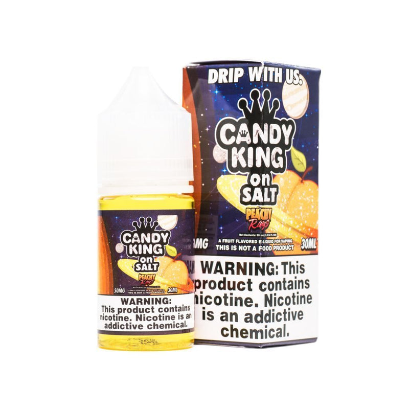 Peachy Rings by Candy King On Salt 30ml with packaging