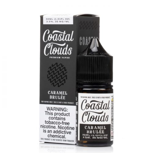 Caramel Brulee by Coastal Clouds Salt TFN 30ml with packaging