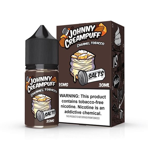 Caramel Tobacco by Tinted Brew - Johnny Creampuff TFN Salts Series 30mL with Packaging
