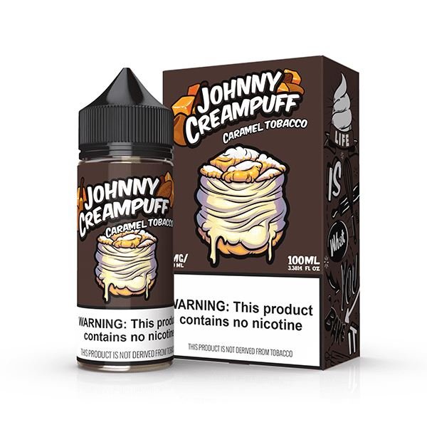 Caramel Tobacco by Tinted Brew - Johnny Creampuff TF-Nic Series 100mL with Packaging
