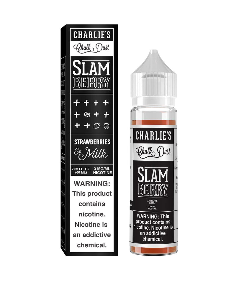 Charlie's Chalk Dust | Slam Berry 60ML eLiquid  with packaging