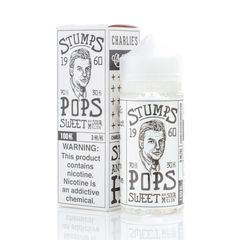 Charlie's Chalk Dust | STUMPS Pops eLiquid with packaging