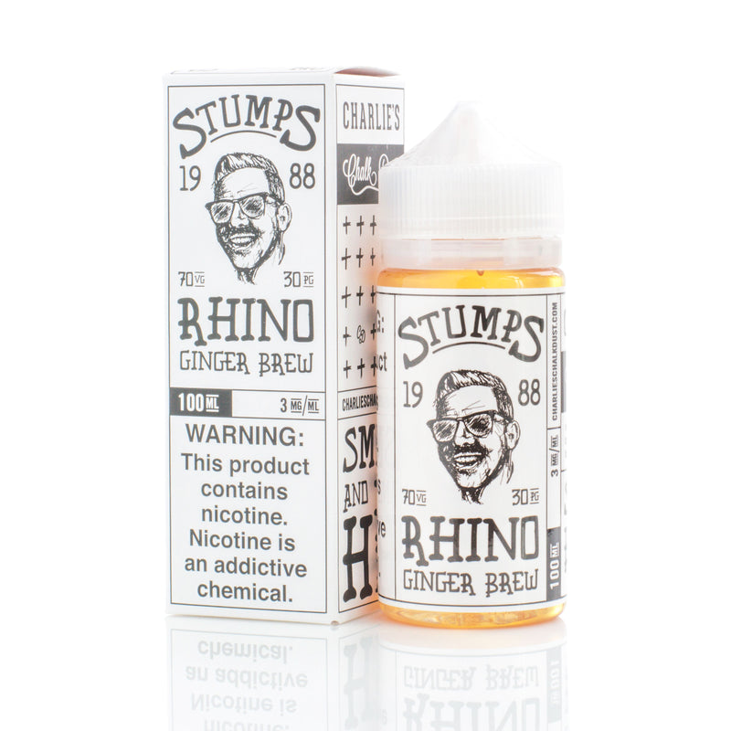 Charlie's Chalk Dust | STUMPS Rhino eLiquid with packaging