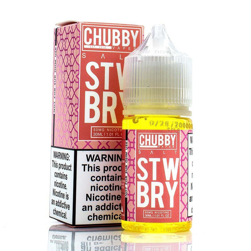 Strawberry Salt by Chubby Bubble Vapes Salts 30ml with packaging