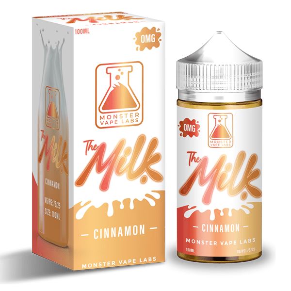Cinnamon by The Milk Tobacco-Free Nicotine 100ml cinnamon with packaging