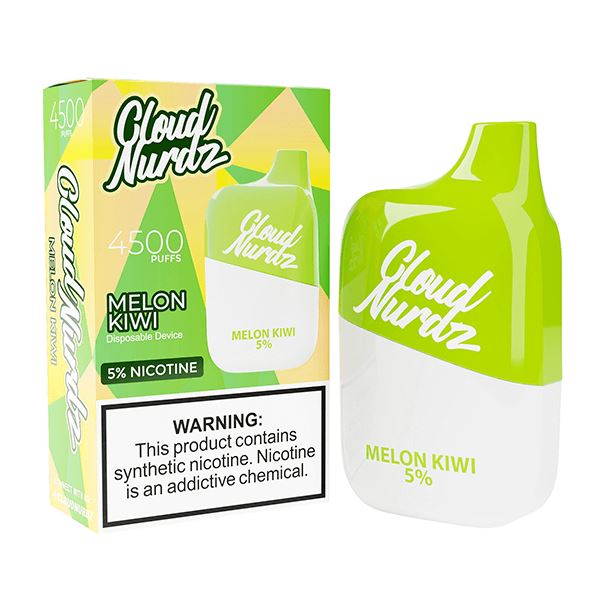 Cloud Nurdz 4500 Puffs Disposable | 12ml - Melon Kiwi with packaging