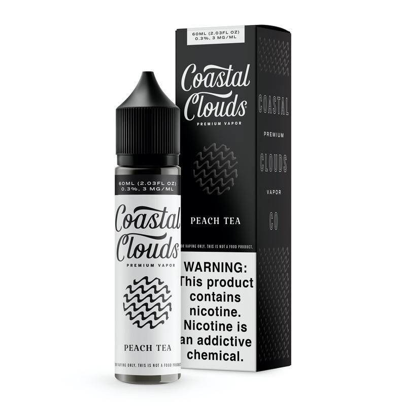 Peach Tea by Coastal Clouds 60ml with packaging