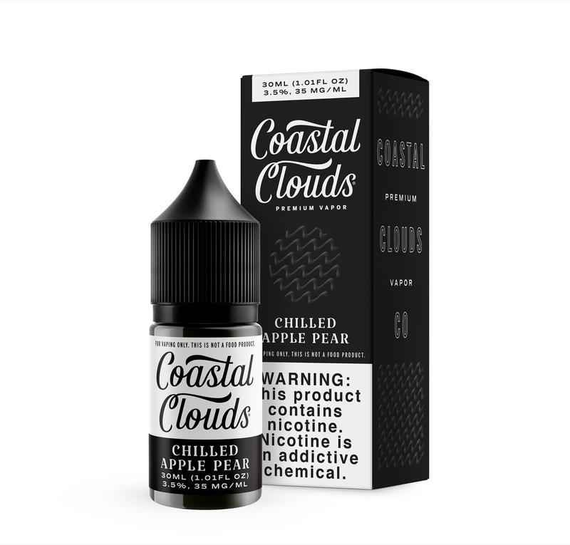 Chilled Apple Pear by Coastal Clouds Salt 30ml with packaging