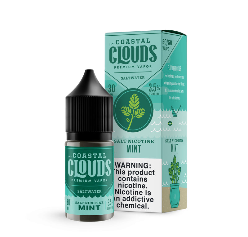  Mint by Coastal Clouds Salt 30ml with packaging