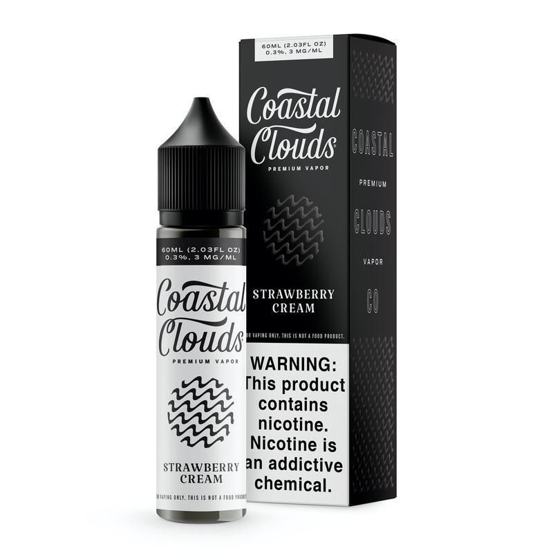 Strawberry Cream (The Voyage) by Coastal Clouds 60ml with packaging