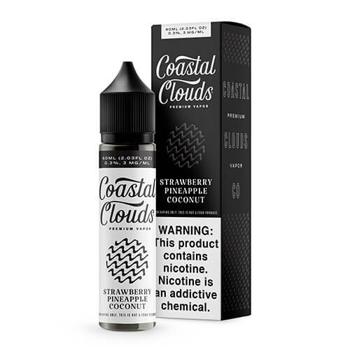 Strawberry Pineapple Coconut by Coastal Clouds 60ml with packaging