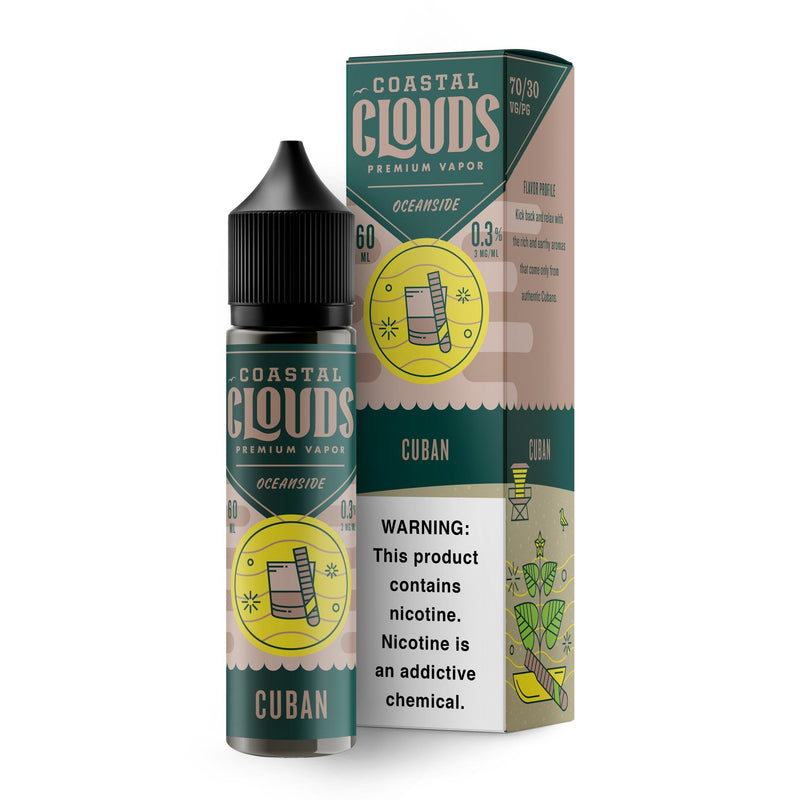 Tobacco by Coastal Clouds 60ml - (Cuban) with packaging