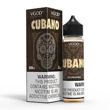 Cubano By VGOD eLiquid with packaging