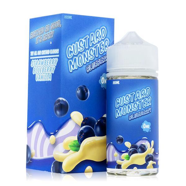 Blueberry Custard by Custard Monster 100ml with packaging