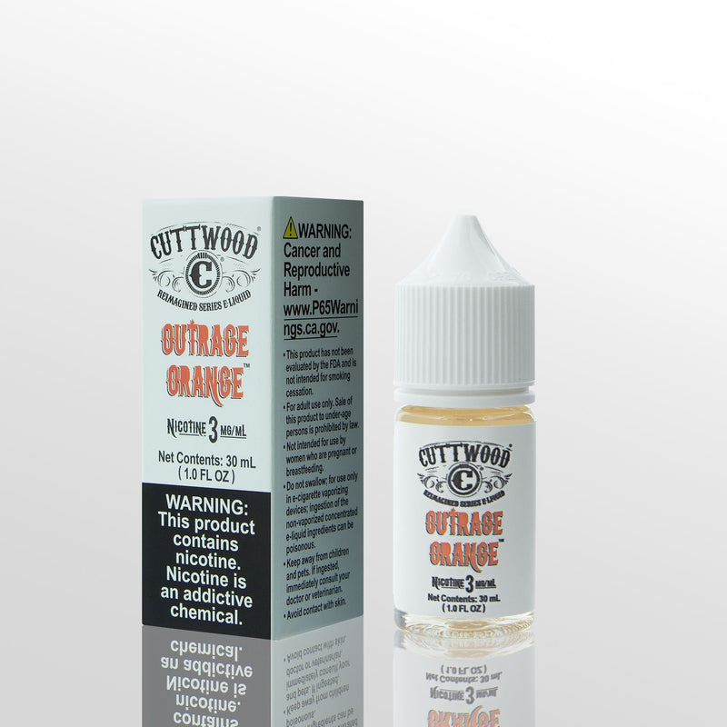 CUTTWOOD REIMAGINED | Outrage Orange 30ML eLiquid with packaging