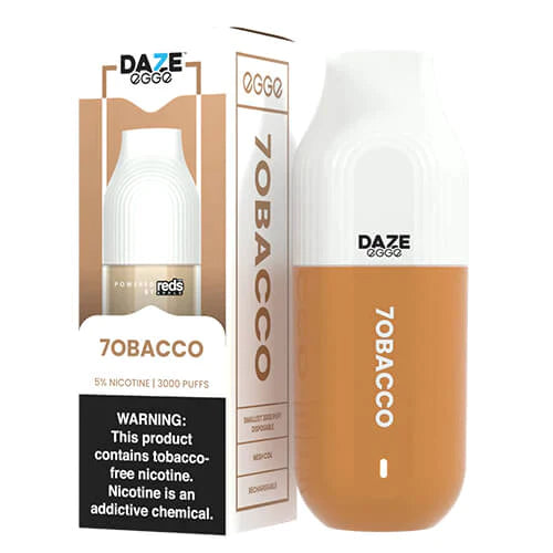 Daze Egge Disposable 3000 Puffs 7mL tobacco with packaging
