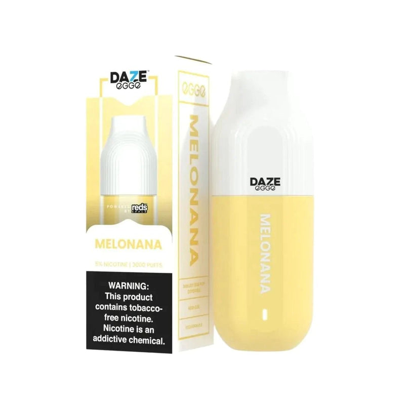 Daze Egge Disposable 3000 Puffs 7mL melonana with packaging