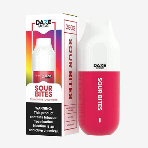 Daze Egge Disposable 3000 Puffs 7mL sour bites with packaging