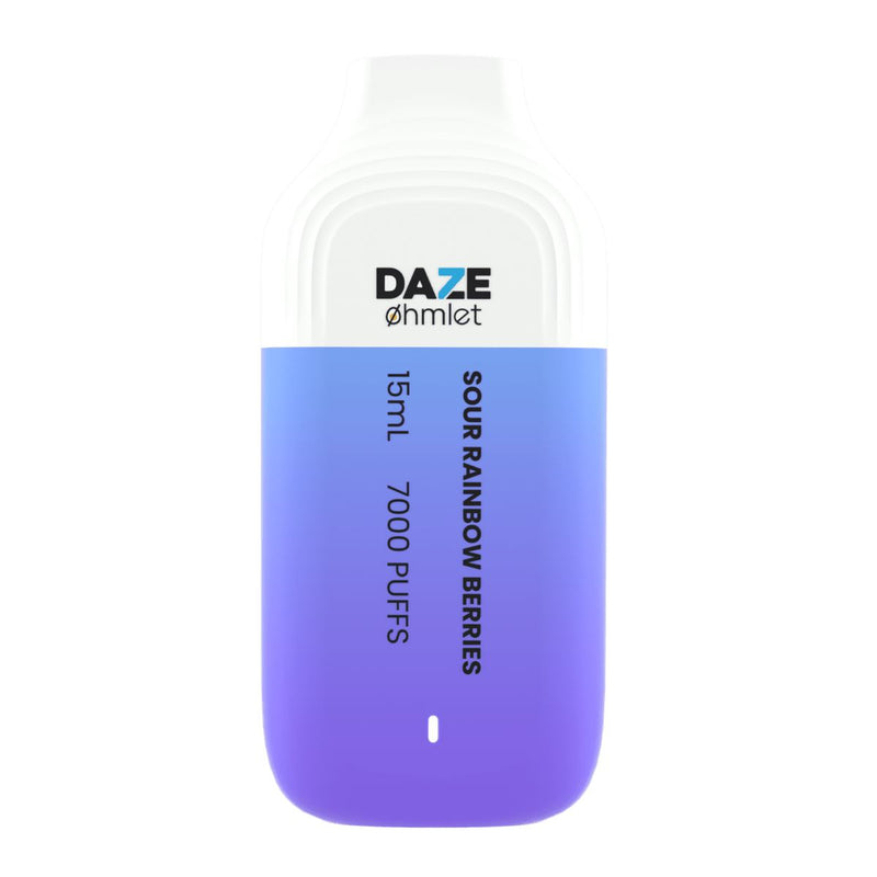 Daze OHMLET Disposable | 7000 Puffs | 15mL - Sour Rainbow Berries
