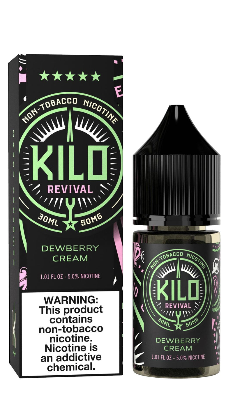 Dewberry Cream by Kilo Salt E-Liquid with packaging