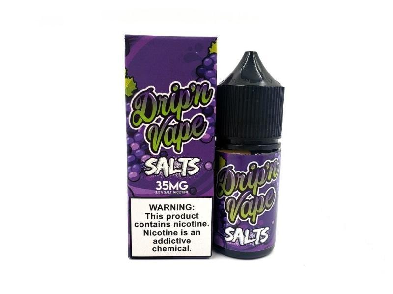 DRIP N VAPE SALTS | Grape It Up 30ML eLiquid with packaging