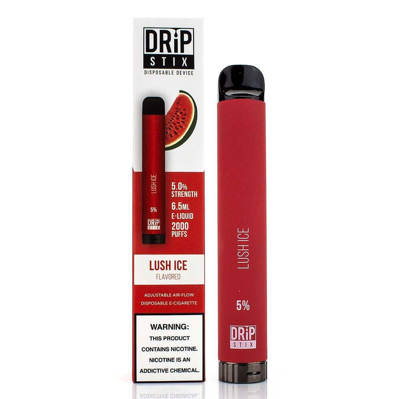 Drip Stix Disposable Device - 2000 Puffs lush ice with packaging