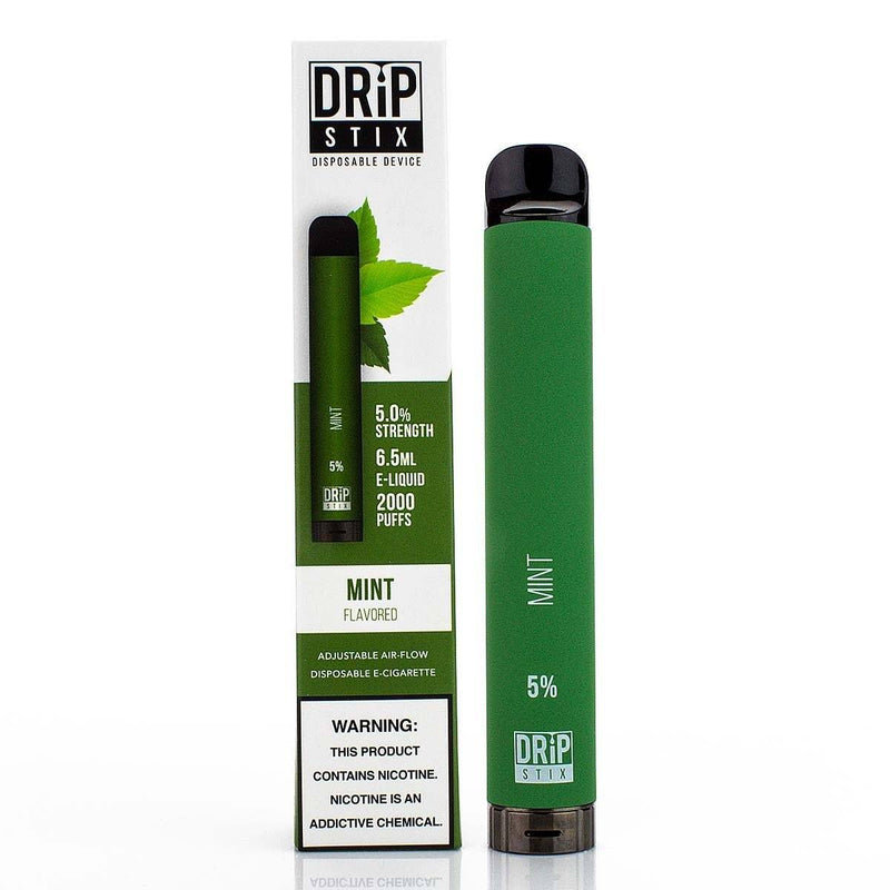 Drip Stix Disposable Device - 2000 Puffs mint with packaging