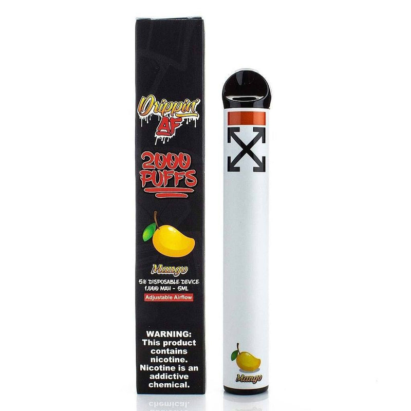 DRIPPIN AF Disposable E-Cigs 2000 Puff  (Individual) mango with packaging