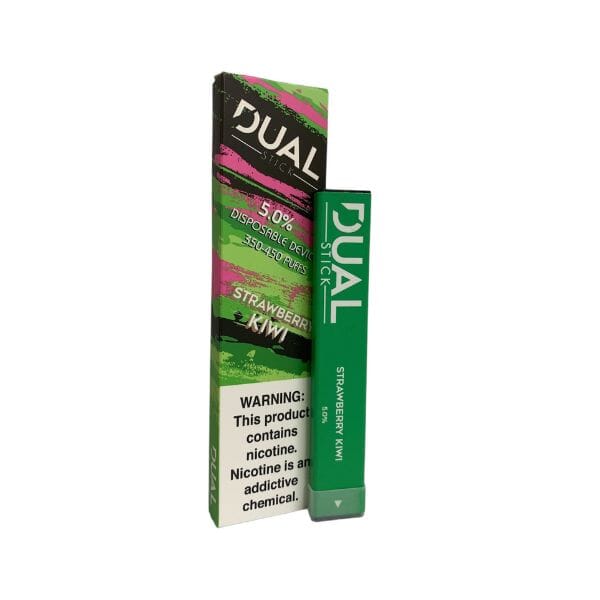 Dual Stick Disposable E-Cigs (Individual) strawberry kiwi with packaging