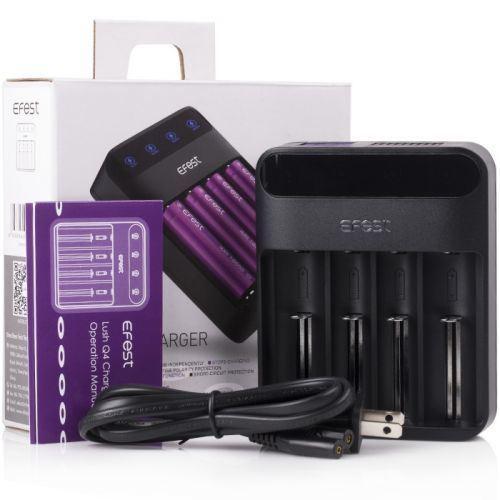 Efest Lush Q4 Battery Charger with packaging