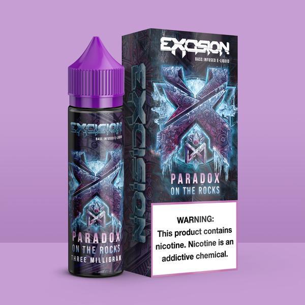 Paradox on the Rocks by Alt Zero - Excision Series 60ml with background