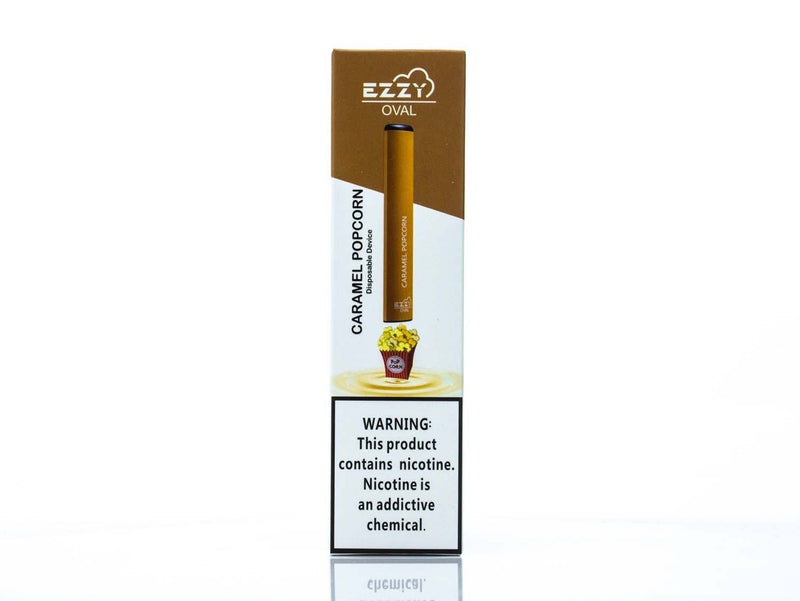 EZZY Oval Disposable Device - 300 Puffs caramel popcorn packaging