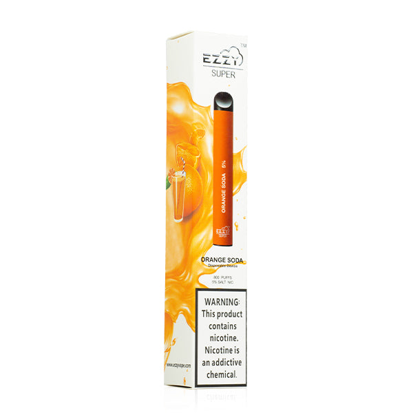 EZZY Super Disposable Device | 800 Puffs | 3.2mL Orange Soda Packaging