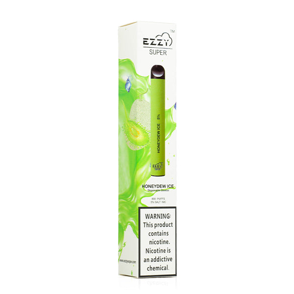 EZZY Super Disposable Device | 800 Puffs | 3.2mL Honeydew Ice Packaging