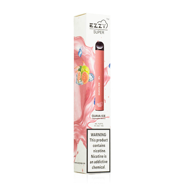 EZZY Super Disposable Device | 800 Puffs | 3.2mL Guava Ice Packaging