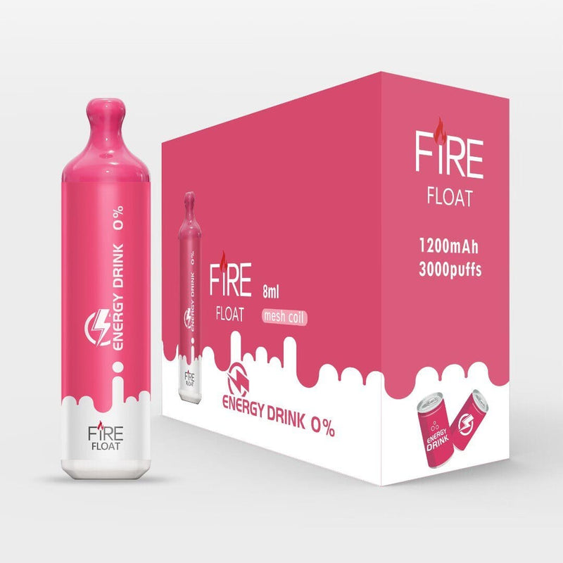 Fire Float Zero Nicotine Disposable | 3000 Puffs | 8mL - Energy Drink with packaging