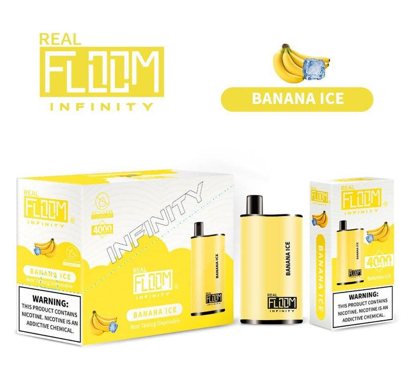 Floom Infinity Disposable | 4000 Puffs | 10mL - Banana ice with packaging