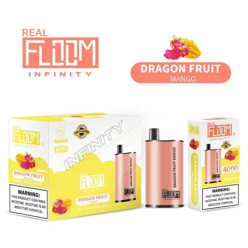 Floom Infinity Disposable | 4000 Puffs | 10mL - Dragon Fruit Mango with packaging