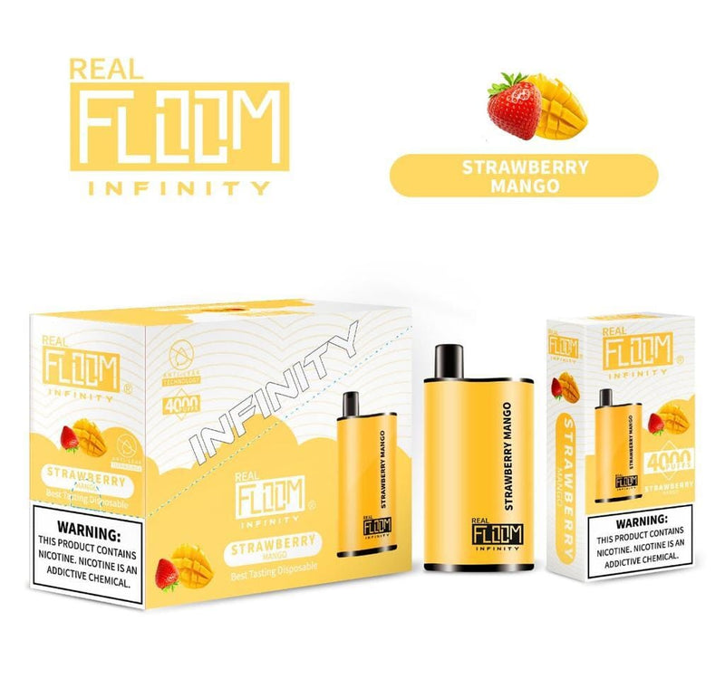 Floom Infinity Disposable | 4000 Puffs | 10mL - Mango Strawberry with packaging