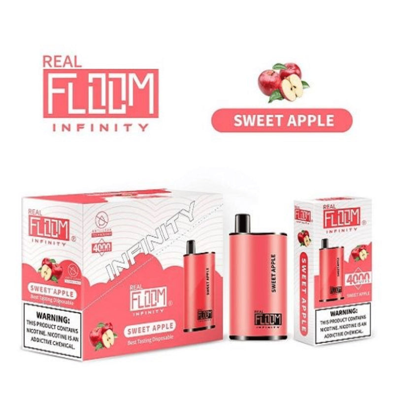 Floom Infinity Disposable | 4000 Puffs | 10mL - Sweet Apple with packaging