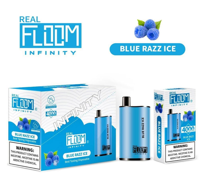 Floom Infinity Disposable | 4000 Puffs | 10mL - Blue Razz Ice with packaging