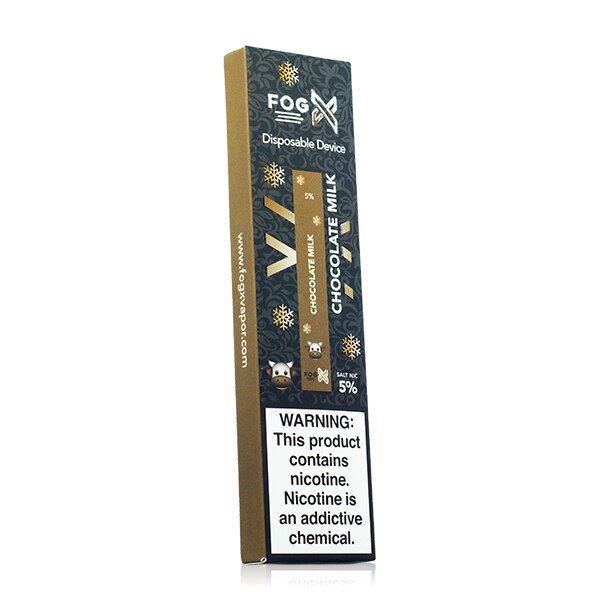 Fog X Disposable E-Cigs (Individual) chocolate milk packaging