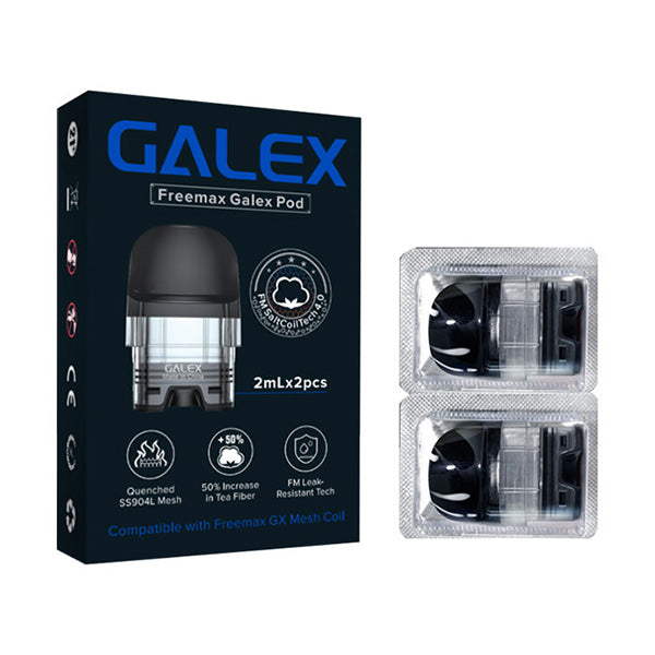 Freemax Galex Empty Replacement Pod | 2-Pack -2ml with packaging
