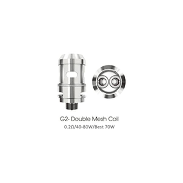 FreeMax Gemm Disposable Mesh Tanks | 2-Pack - G2 Double Mesh Coil 0.2ohm/40-80W/Best 70W