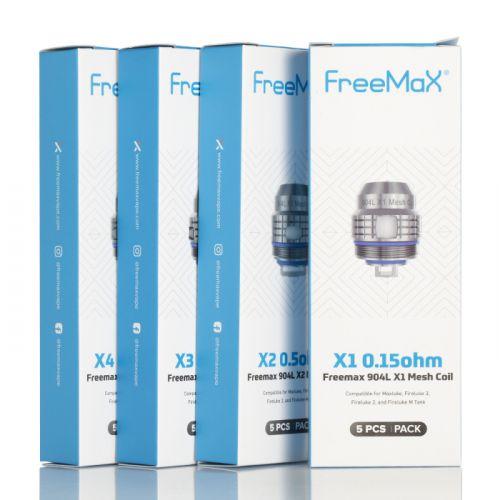 FreeMaX Maxluke 904L X Replacement Coils (5-Pack) Group Photo