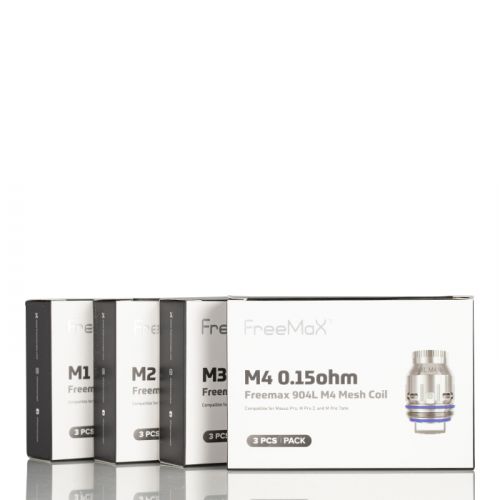 FreeMaX Maxus Pro 904L M Replacement Coils (3-Pack) Group Photo