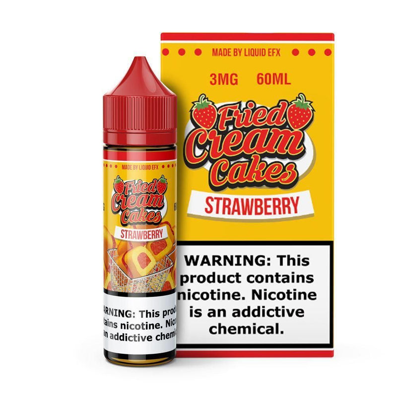Strawberry by Fried Cream Cakes 60ml with packaging