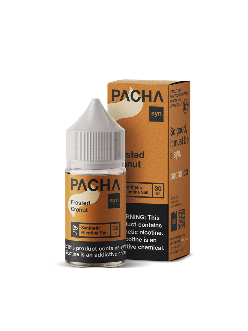 Frosted Cronut by Pacha Mama Salts E-Liquid TFN with packaging